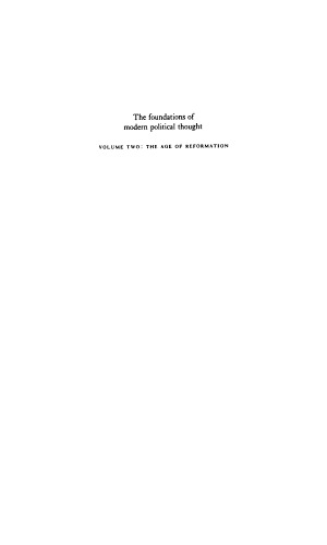 The foundations of modern political thought